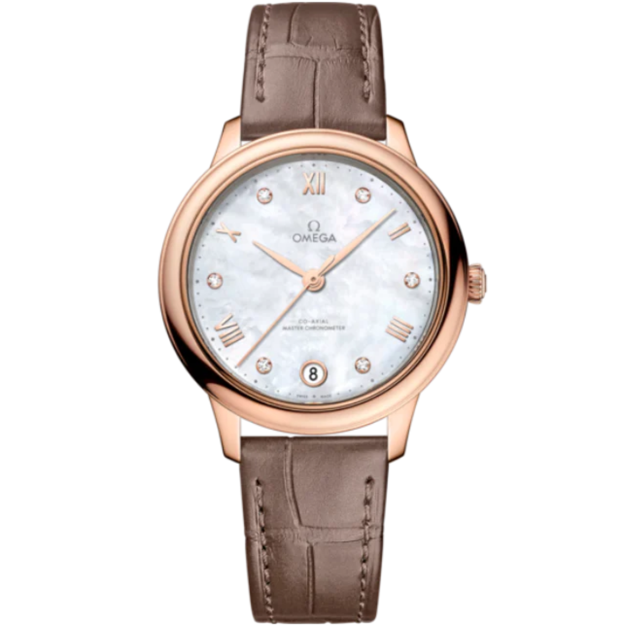 DE VILLE PRESTIGE 34 MM SEDNA™ GOLD WITH MOTHER OF PEARL DIAL - Omega