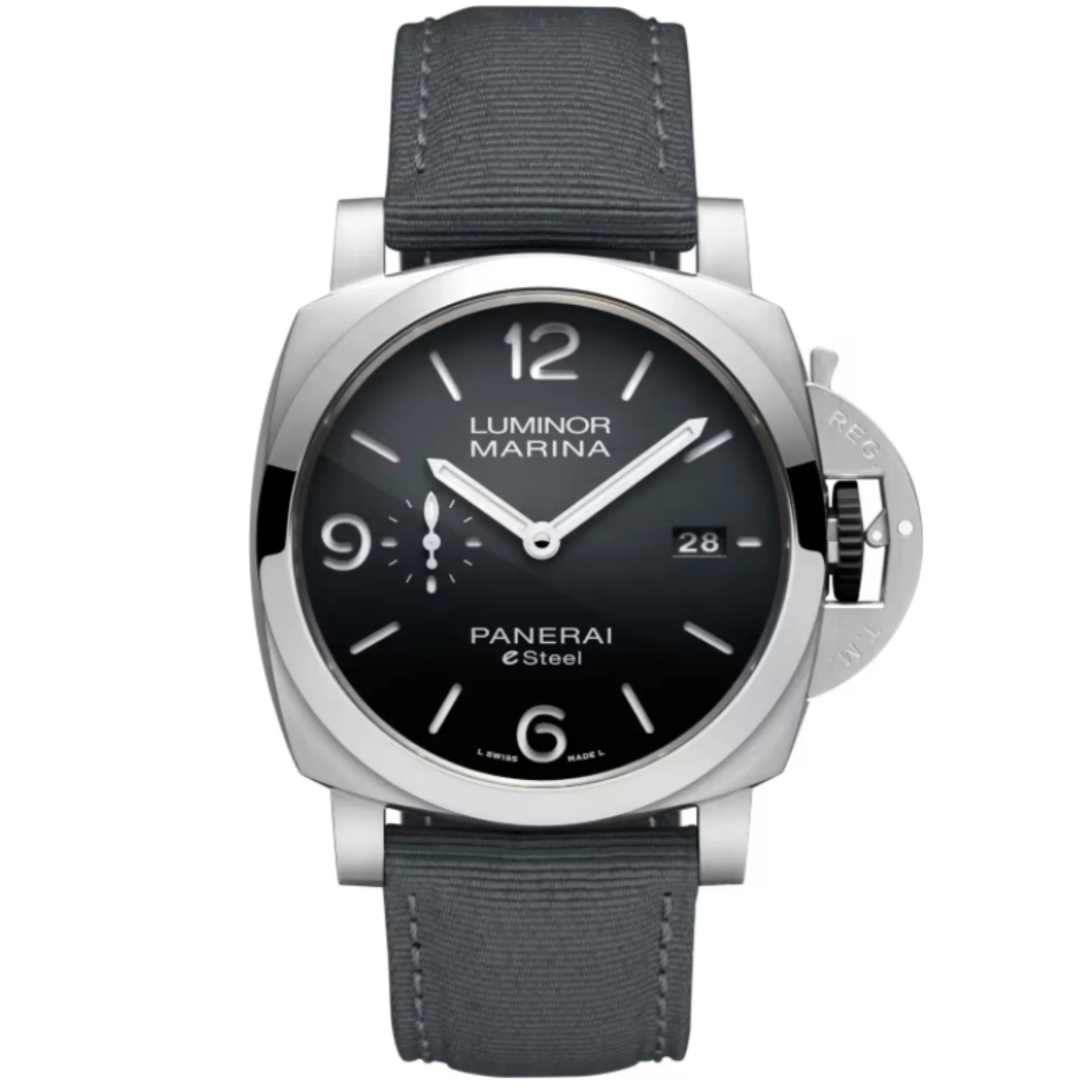 Panerai PAM01358 Luminor Marina eSteel Grey Gradient Dial on Strap - Panerai