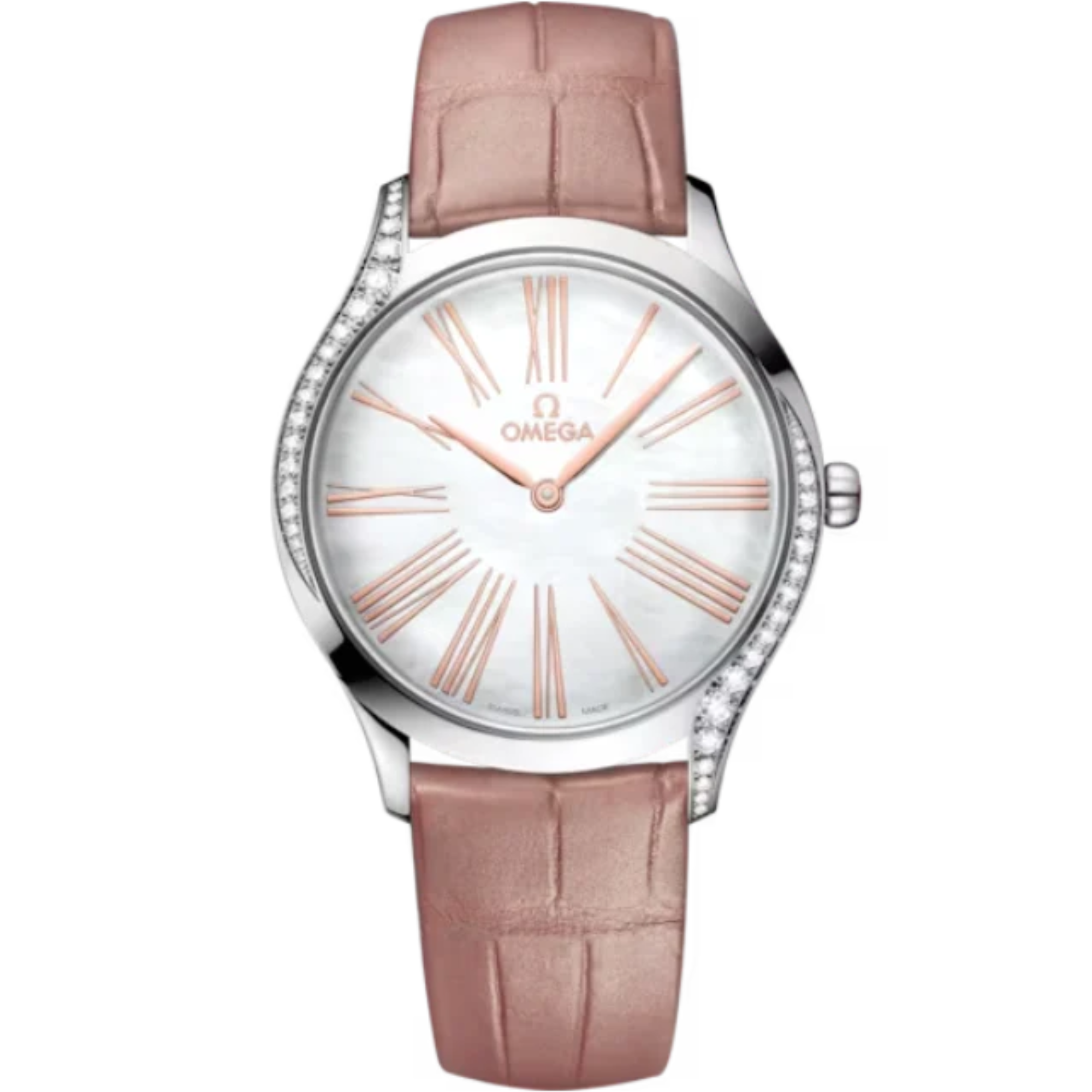 DE VILLE TRÉSOR 36 MM STAINLESS STEEL WITH MOTHER OF PEARL DIAL - Omega