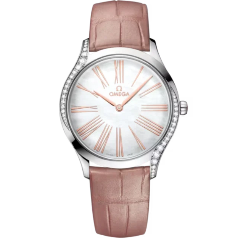 DE VILLE TRÉSOR 36 MM STAINLESS STEEL WITH MOTHER OF PEARL DIAL - Omega