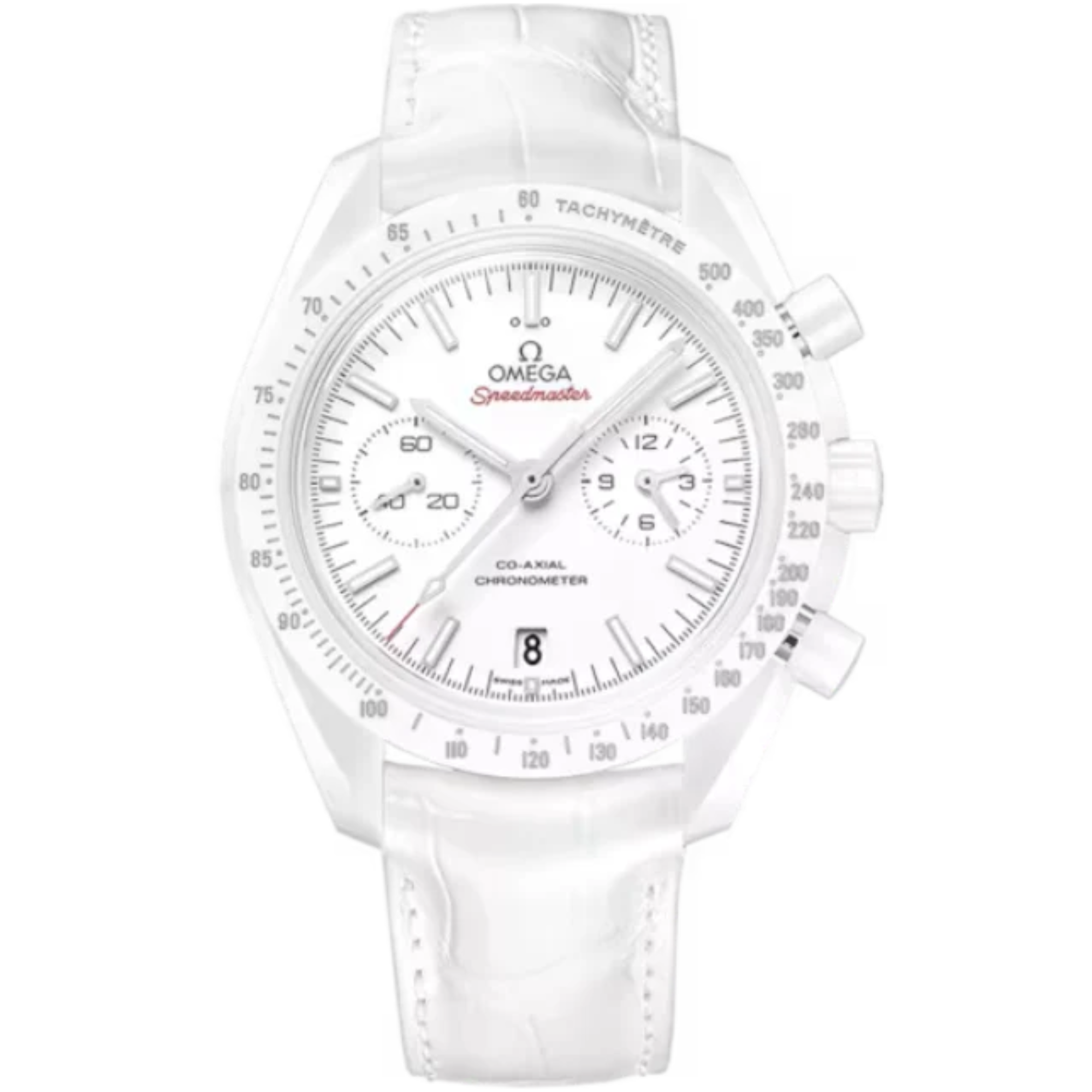 SPEEDMASTER DARK SIDE OF THE MOON WHITE SIDE OF THE MOON 44 MM WHITE CERAMIC WITH WHITE DIAL - Omega