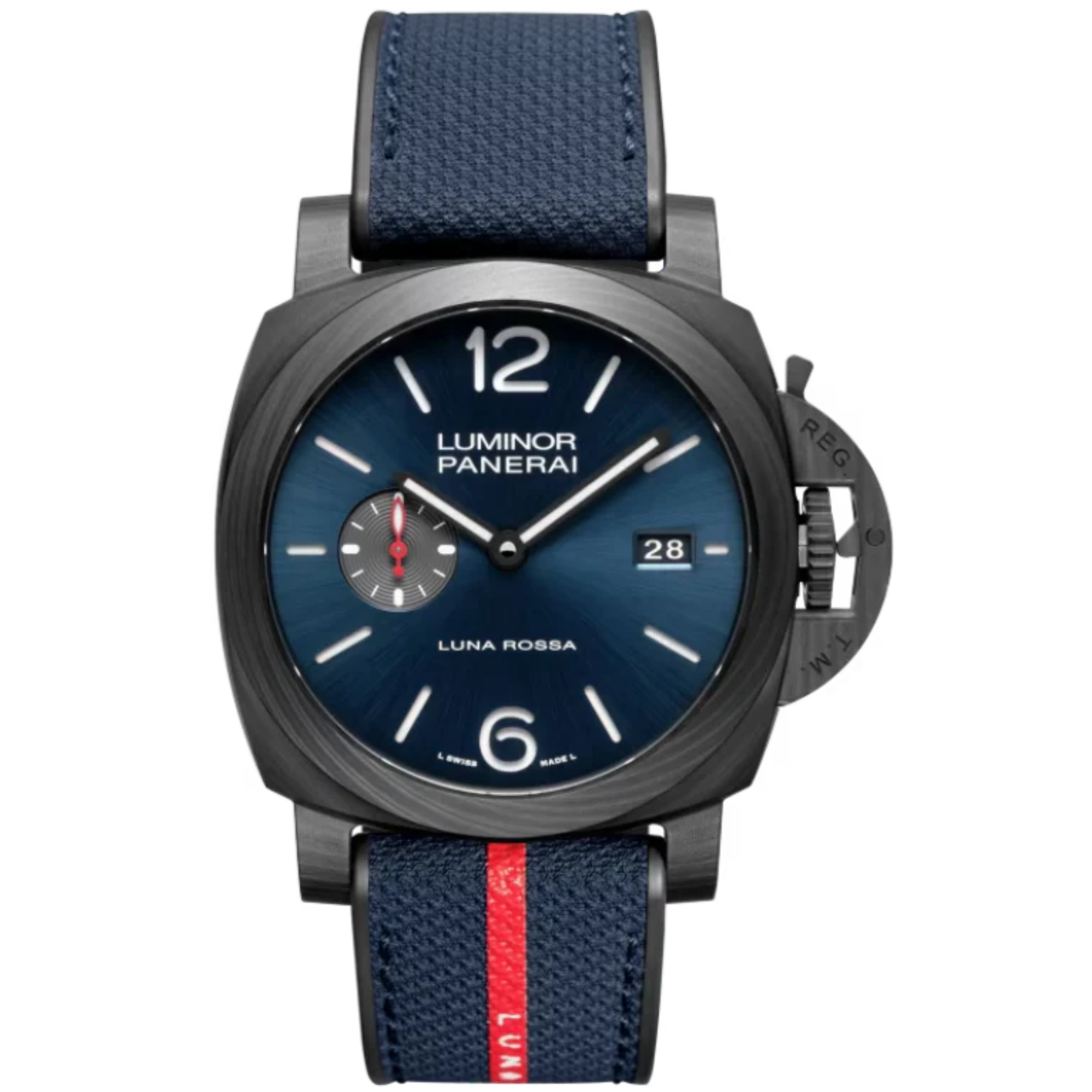 LUMINOR MARINA LUNA ROSSA PAM01529 44 MM CARBOTECH™ WITH BLUE DIAL - Panerai