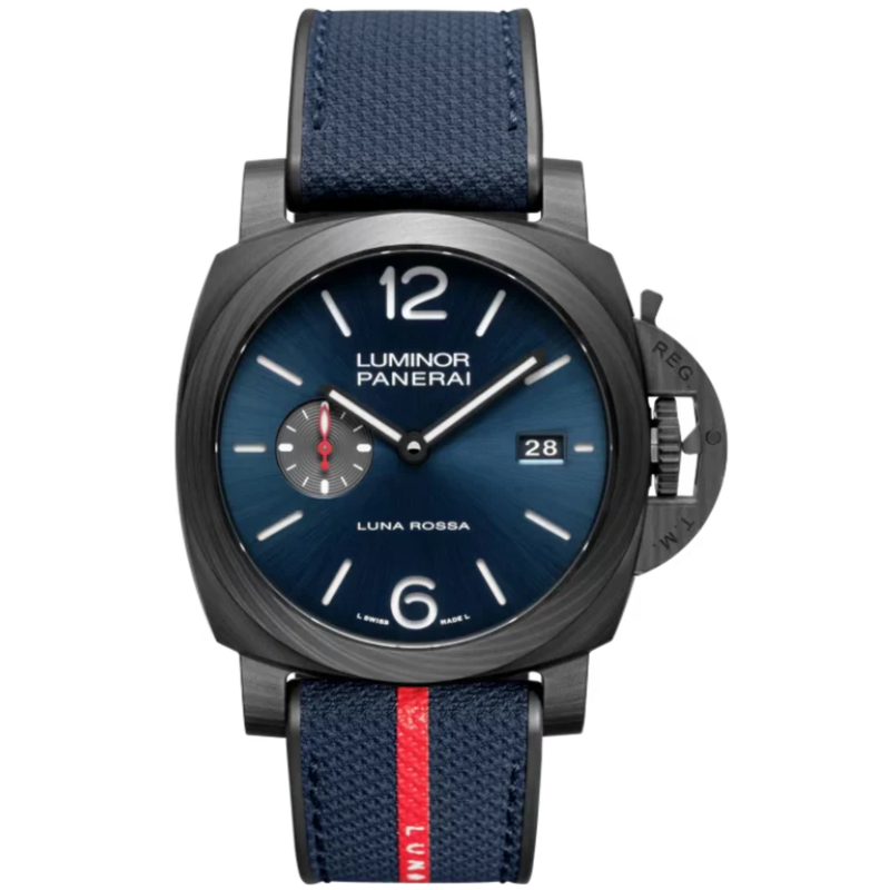 LUMINOR MARINA LUNA ROSSA PAM01529 44 MM CARBOTECH™ WITH BLUE DIAL - Panerai