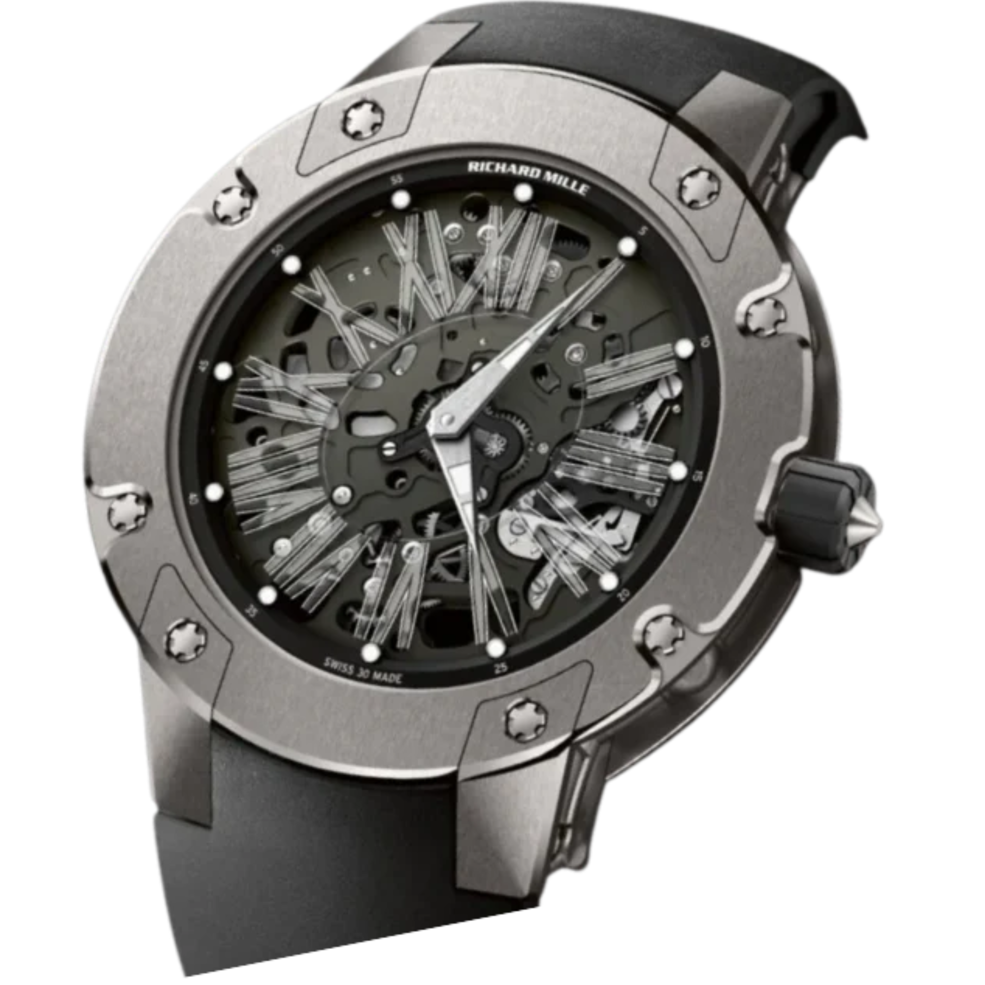 RM 033 Titanium Automatic Black Rubber Strap Titanium Case - Richard Mille