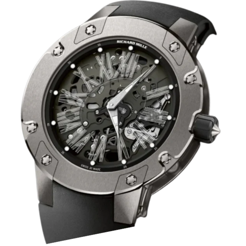 RM 033 Titanium Automatic Black Rubber Strap Titanium Case - Richard Mille