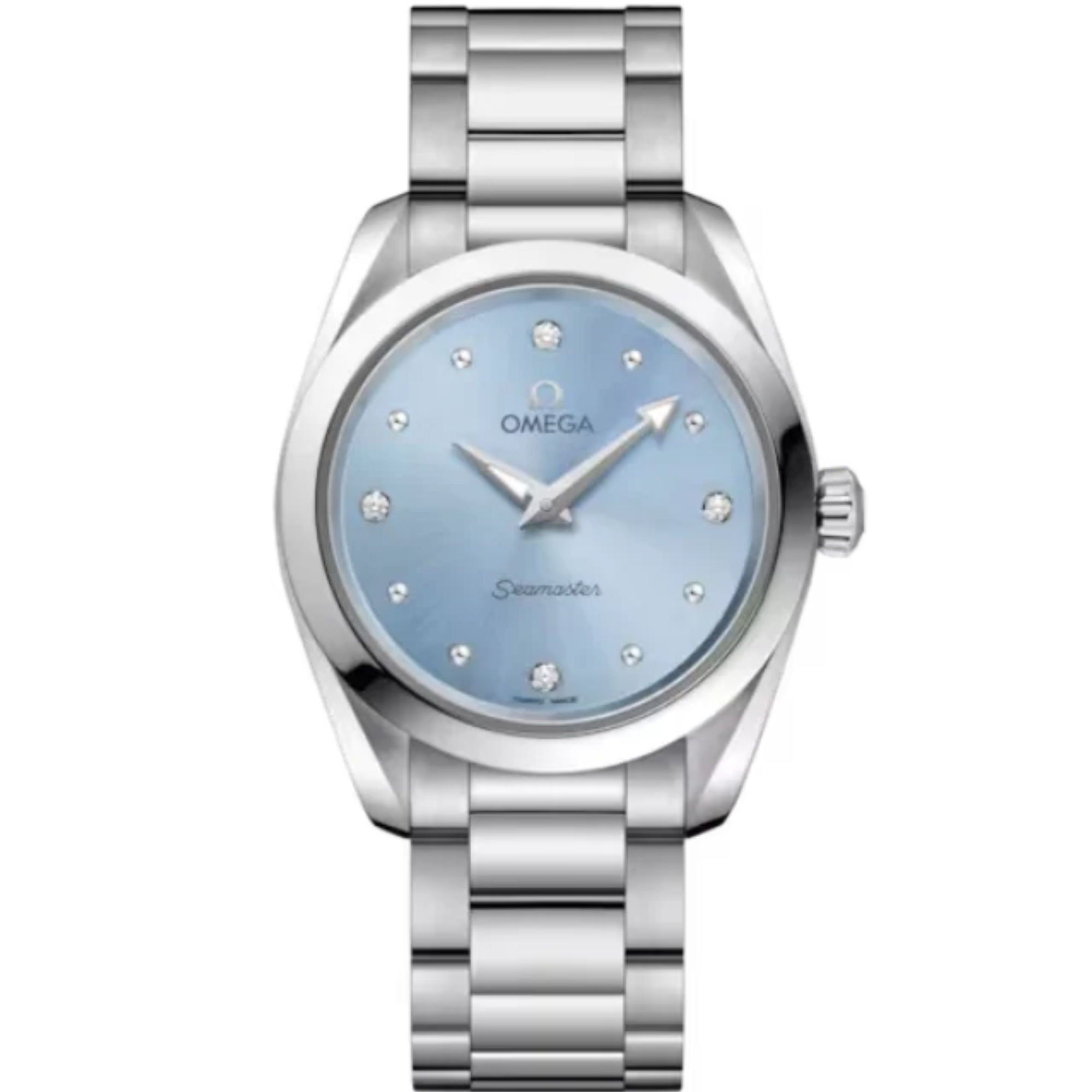 SEAMASTER AQUA TERRA 150M 28 MM STAINLESS STEEL WITH BLUE DIAL - Omega