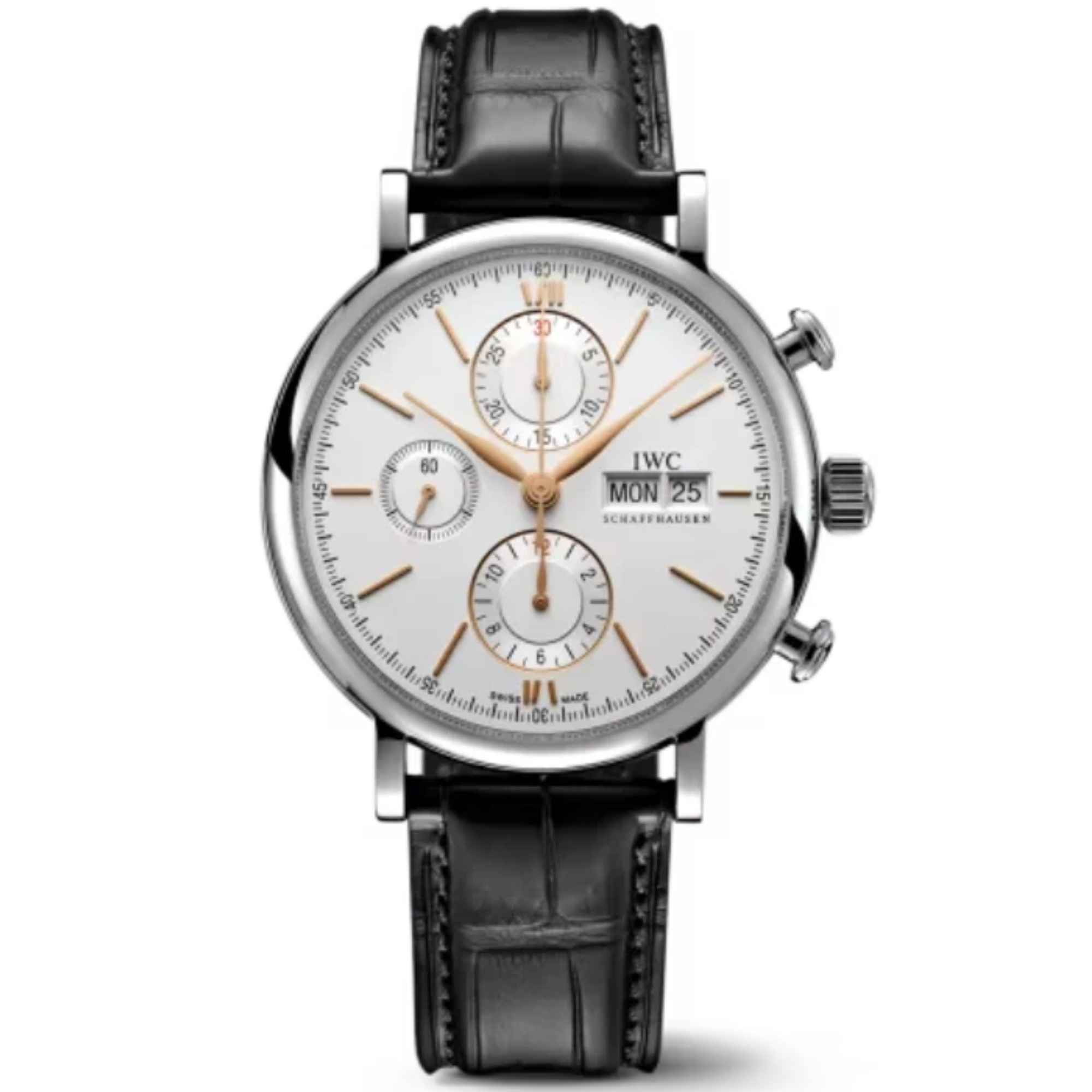 PORTOFINO CHRONOGRAPH 42 MM STAINLESS STEEL WITH WHITE DIAL - IWC