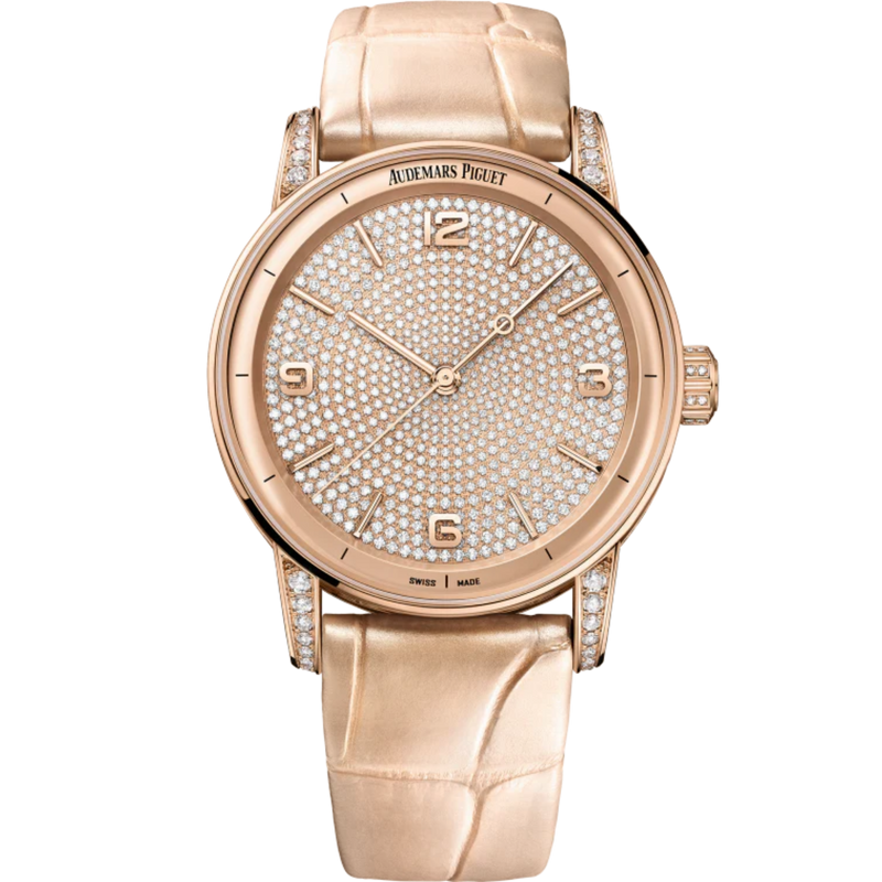 Code 11.59 by Audemars Piguet 41mm Pearly Beige Alligator Strap 18-Carat Pink Gold Dial 18-Carat Pink Gold Case - Audemars Piguet