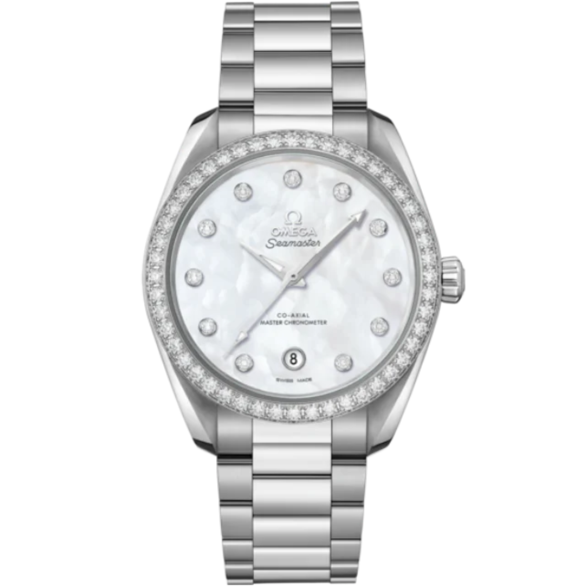 SEAMASTER AQUA TERRA 150M 38 MM STAINLESS STEEL WITH MOTHER OF PEARL DIAL - Omega