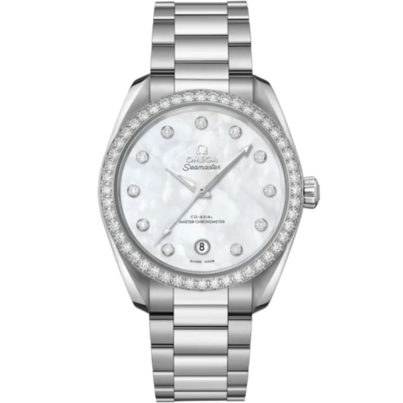 SEAMASTER AQUA TERRA 150M 38 MM STAINLESS STEEL WITH MOTHER OF PEARL DIAL - Omega