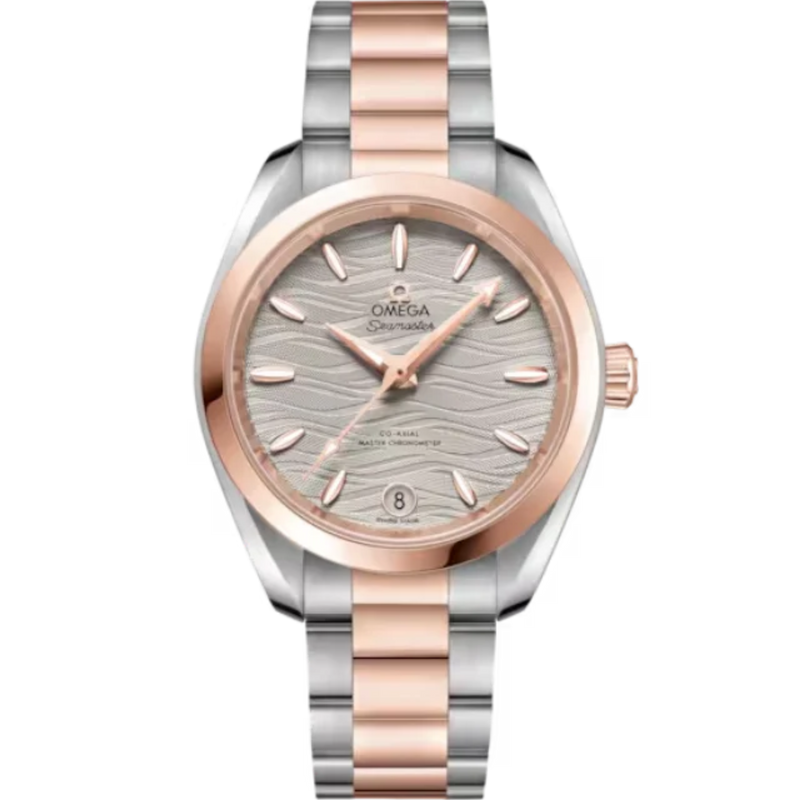 SEAMASTER AQUA TERRA 150M 34 MM STAINLESS STEEL - SEDNA™ GOLD WITH GREY DIAL - Omega