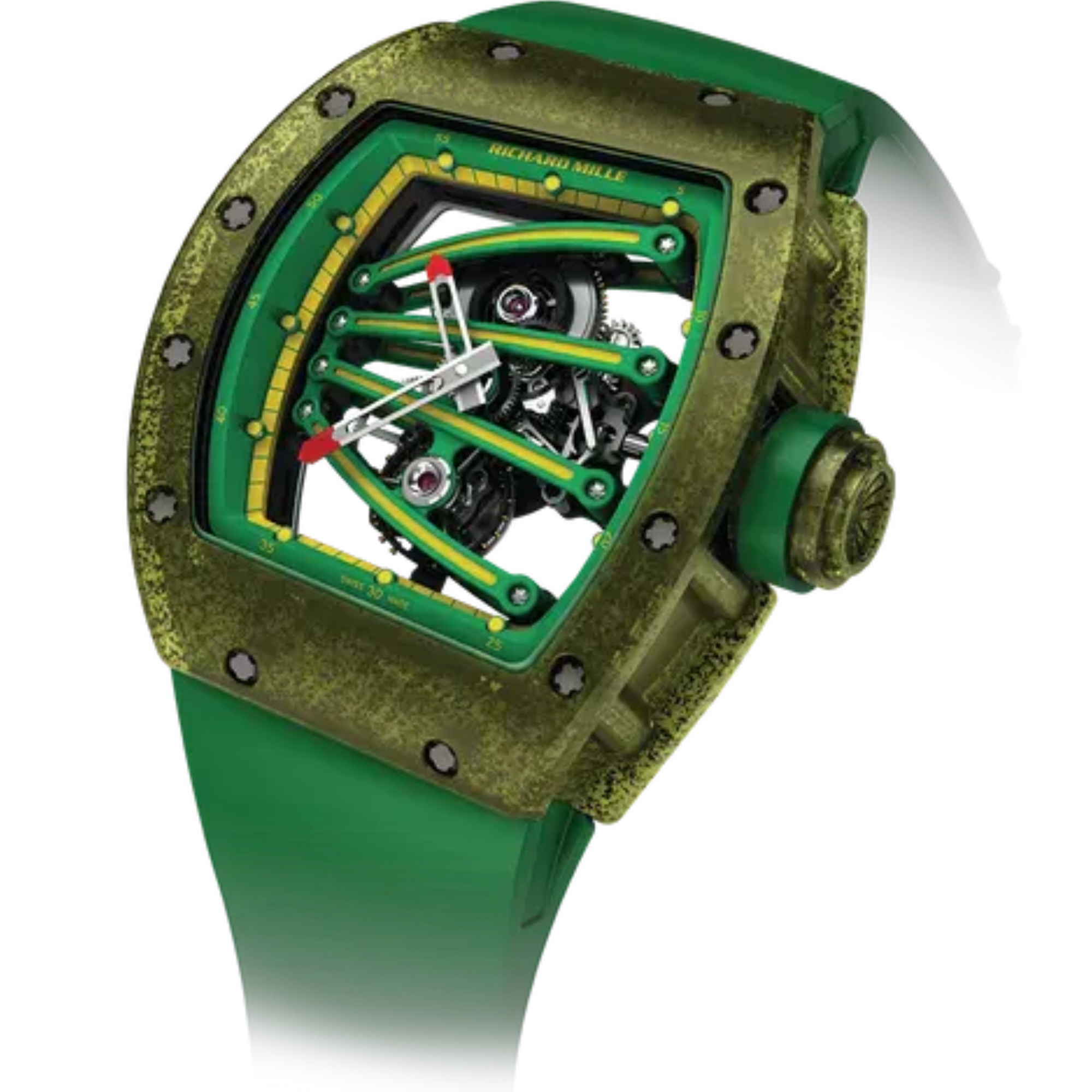 RM 59-01 Tourbillon Yohan Blake Automatic Green Rubber Carbon Case - Richard Mille