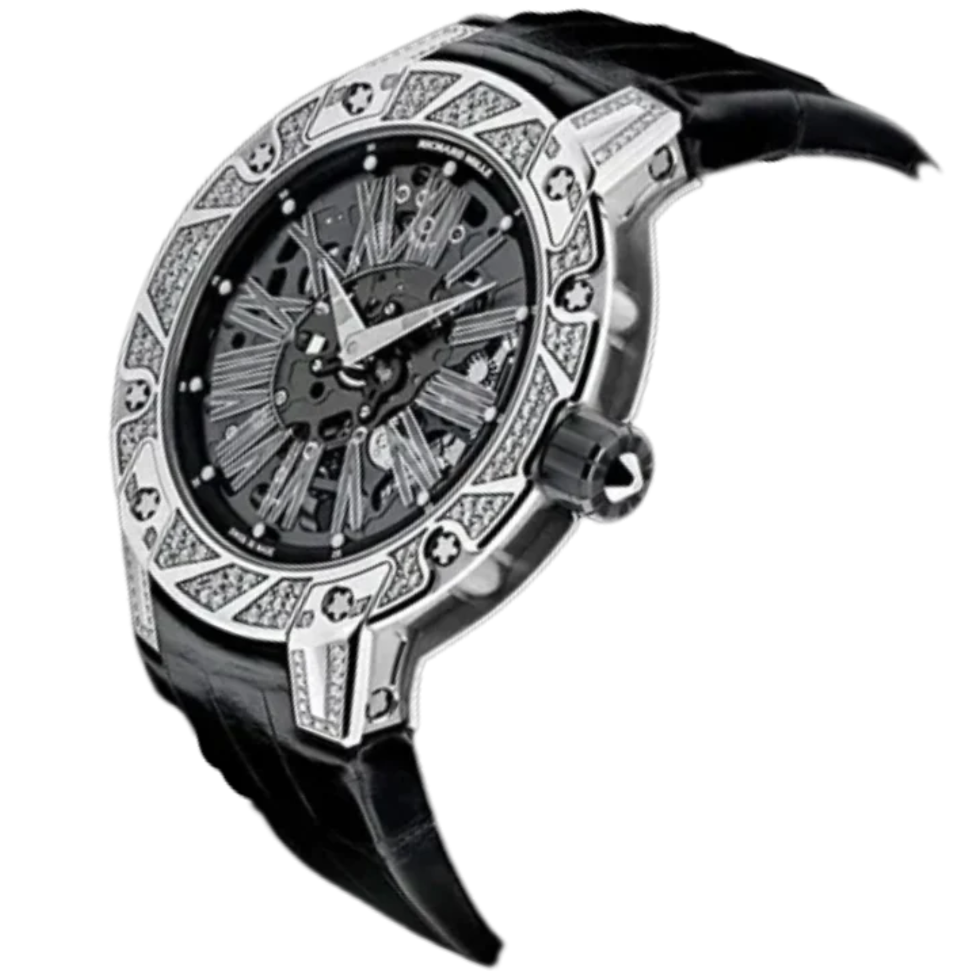 RM 033 Automatic Winding Extra Flat Leather Strap Titanium Case - Richard Mille
