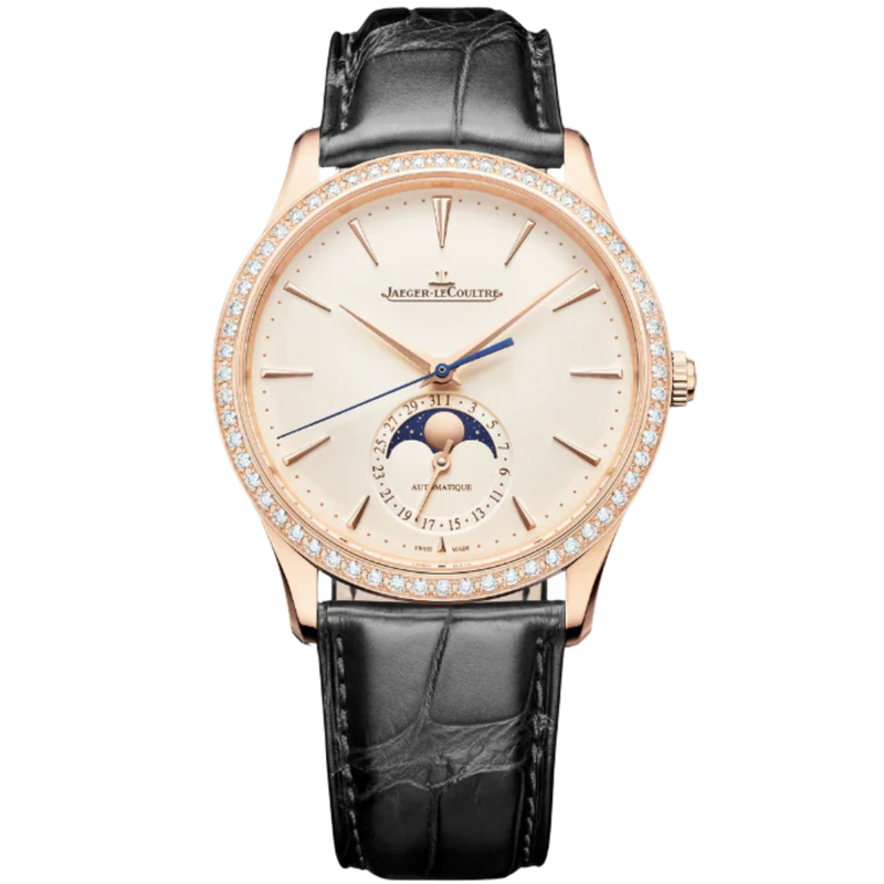 MASTER ULTRA THIN MOON 39 MM 18K ROSE GOLD WITH EGGSHELL BEIGE  DIAL - Jaeger-LeCoultre