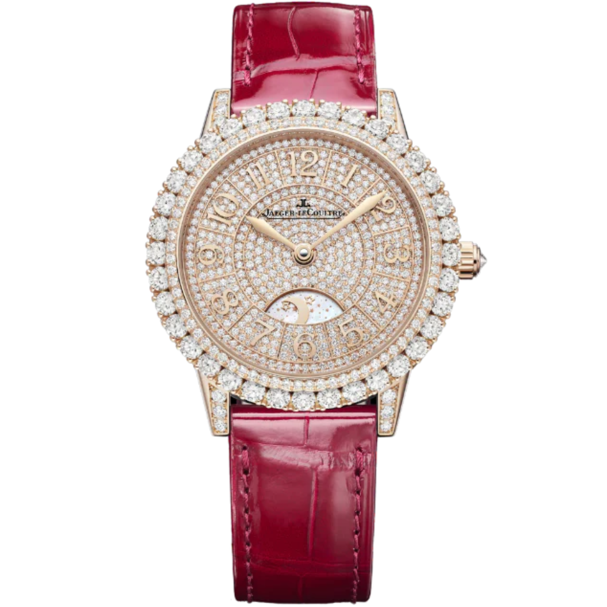RENDEZ-VOUS DAZZLING NIGHT & DAY 36 MM 18K ROSE GOLD WITH GOLDEN GEM SET DIAL - Jaeger-LeCoultre