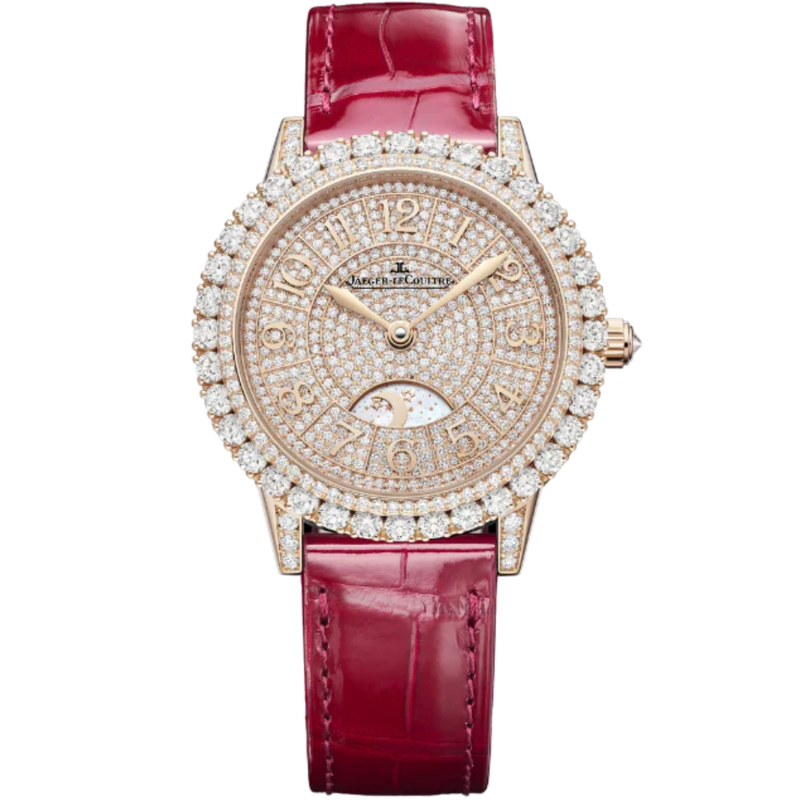 RENDEZ-VOUS DAZZLING NIGHT & DAY 36 MM 18K ROSE GOLD WITH GOLDEN GEM SET DIAL - Jaeger-LeCoultre