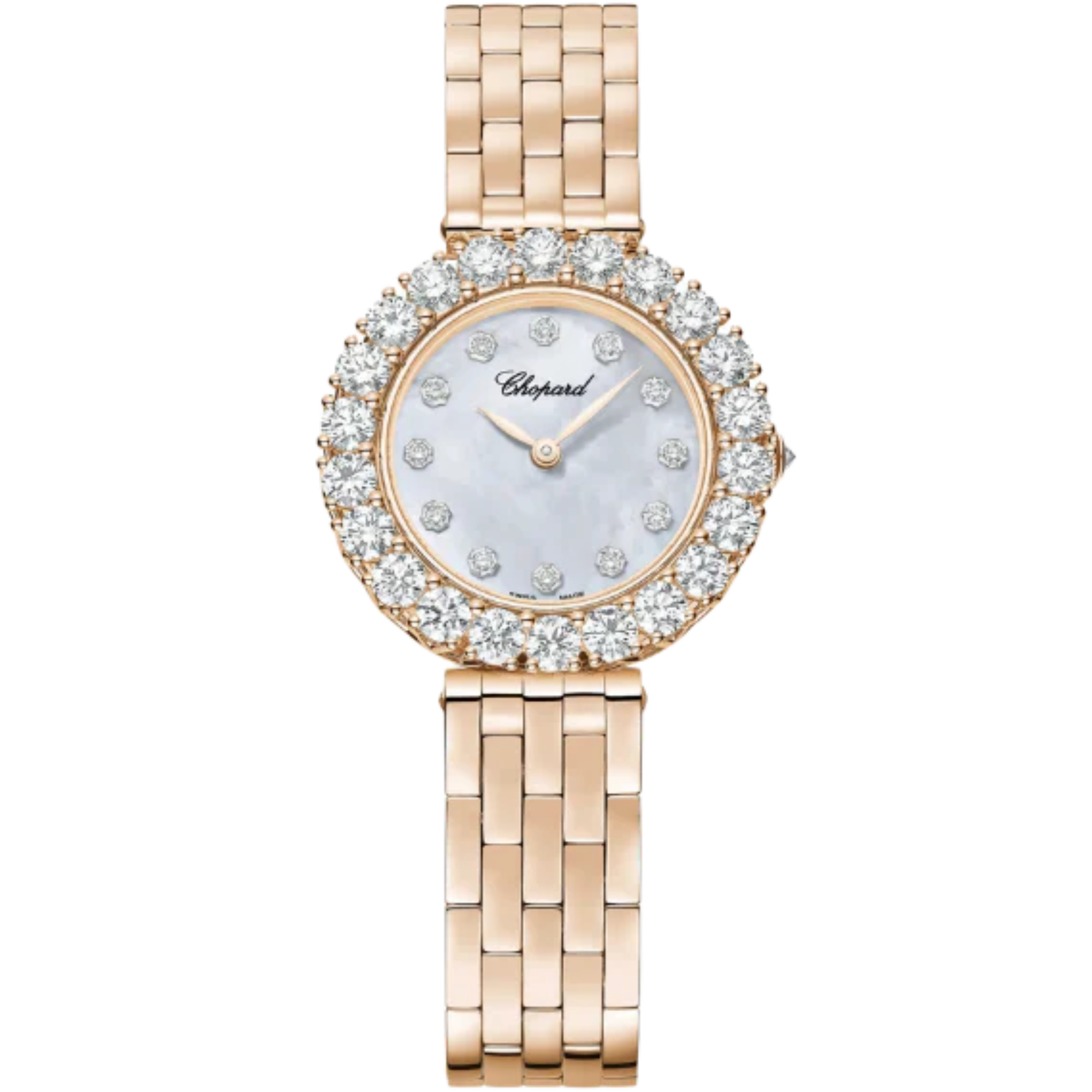 L'HEURE DU DIAMANT 30 MM ETHICAL ROSE GOLD WITH MOTHER OF PEARL DIAL - Chopard