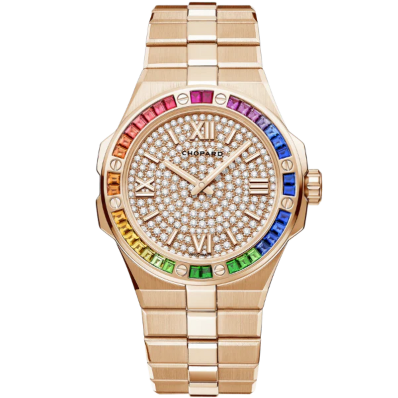 ALPINE EAGLE 41 MM ETHICAL ROSE GOLD WITH GOLD DIAL - Chopard