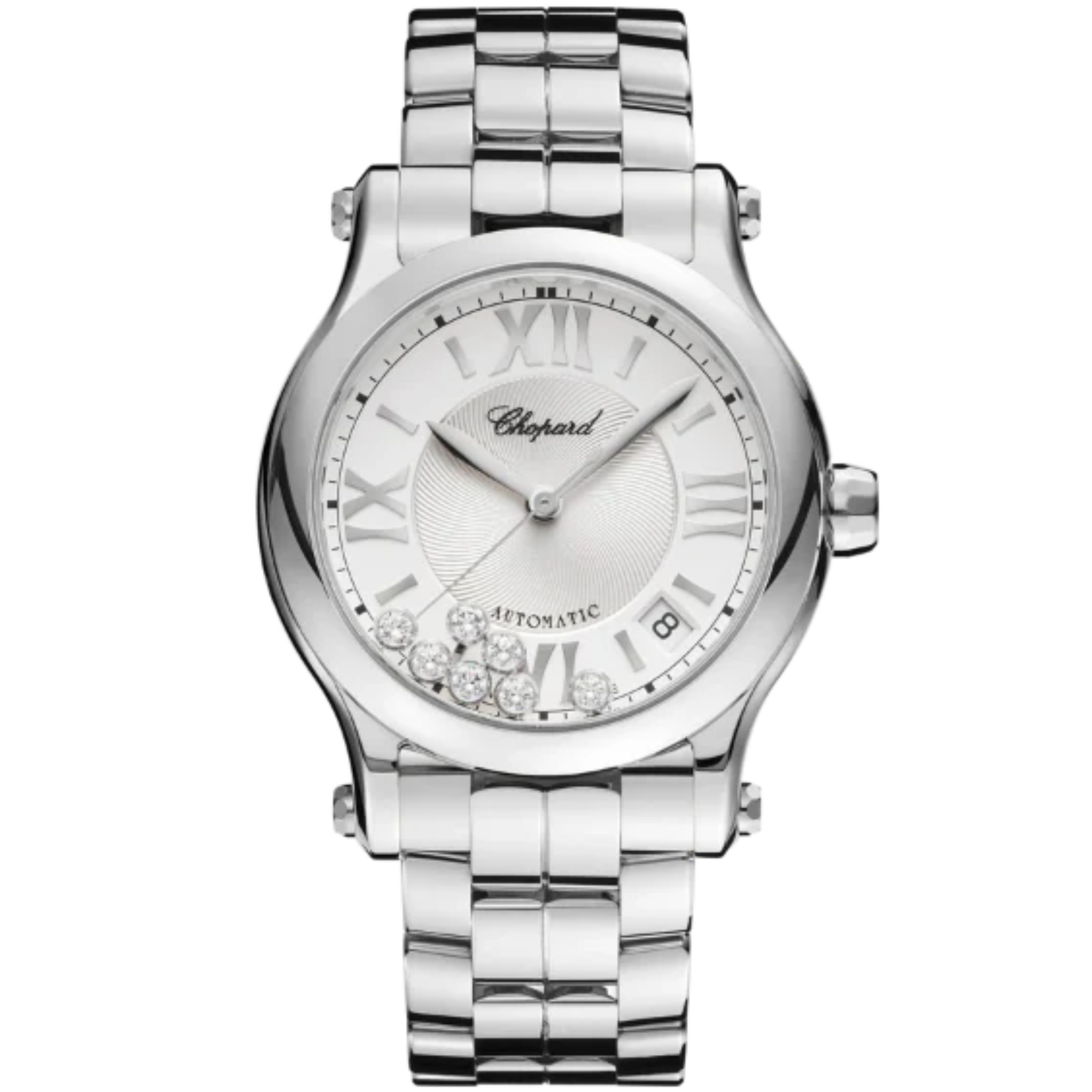 HAPPY SPORT 36 MM LUCENT STEEL™ WITH SILVER DIAL - Chopard