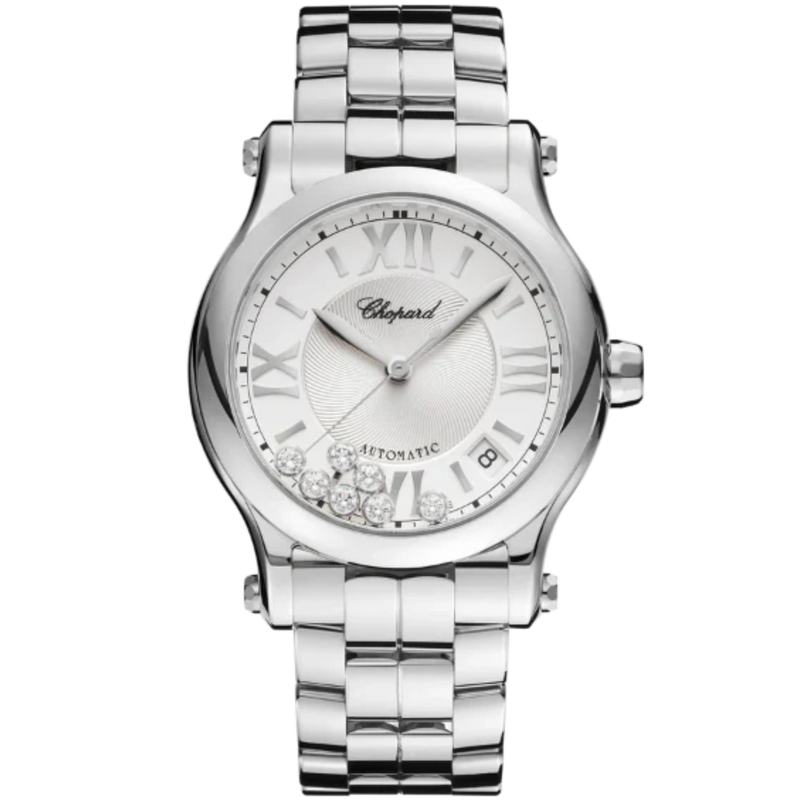 HAPPY SPORT 36 MM LUCENT STEEL™ WITH SILVER DIAL - Chopard