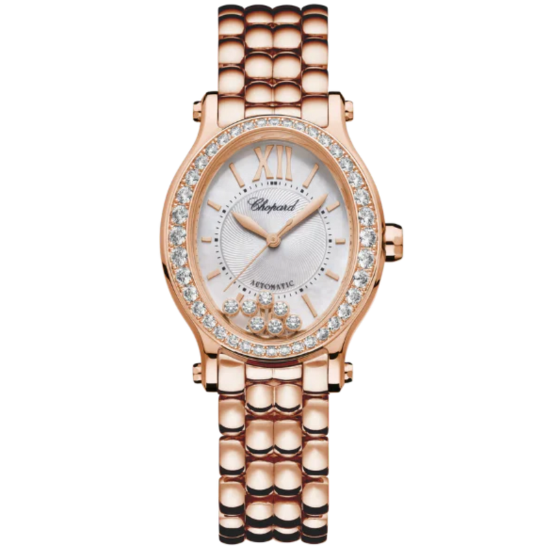 HAPPY SPORT 31 MM ETHICAL ROSE GOLD WITH SILVER DIAL - Chopard