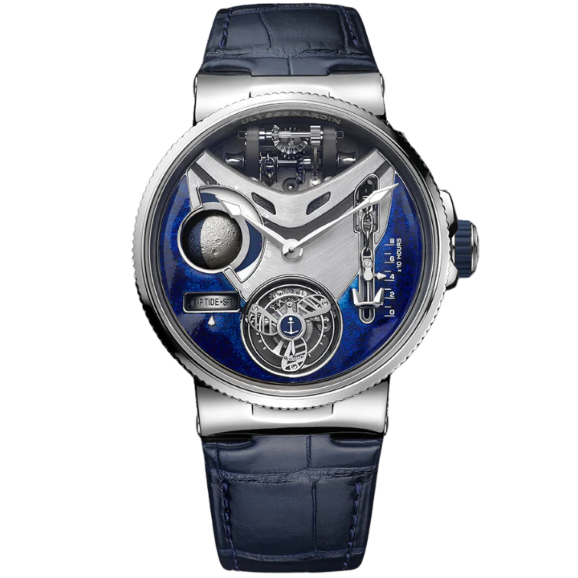 MARINE MEGA YACHT 44 MM PLATINUM WITH SILVER DIAL - Ulysse Nardin