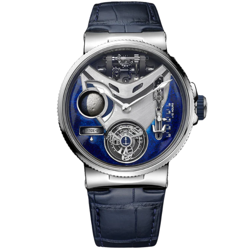 MARINE MEGA YACHT 44 MM PLATINUM WITH SILVER DIAL - Ulysse Nardin