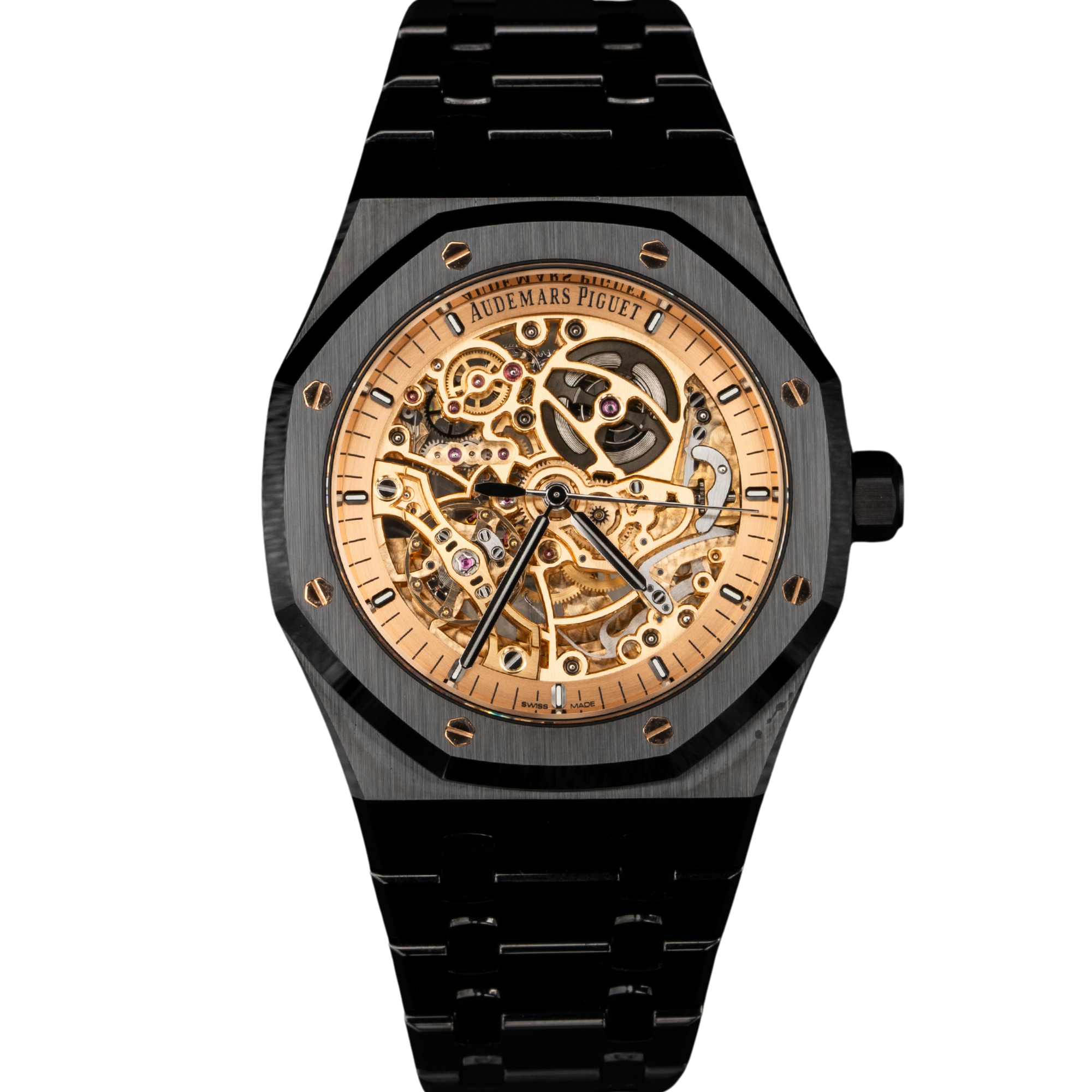 Audemars Piguet Royal Oak Ref. 15416CE.OO.1225CE.02 41MM Black Ceramic Skeleton Gold Dial - Audemars Piguet