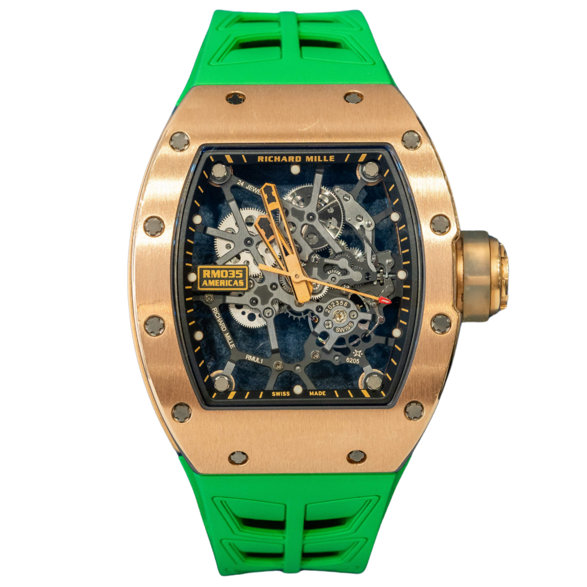 Richard Mille RM035 Rafael Nadal "Americas Edition" Rose Gold Skeleton (Gold Toro) (Limited 50 Pieces) - Richard Mille