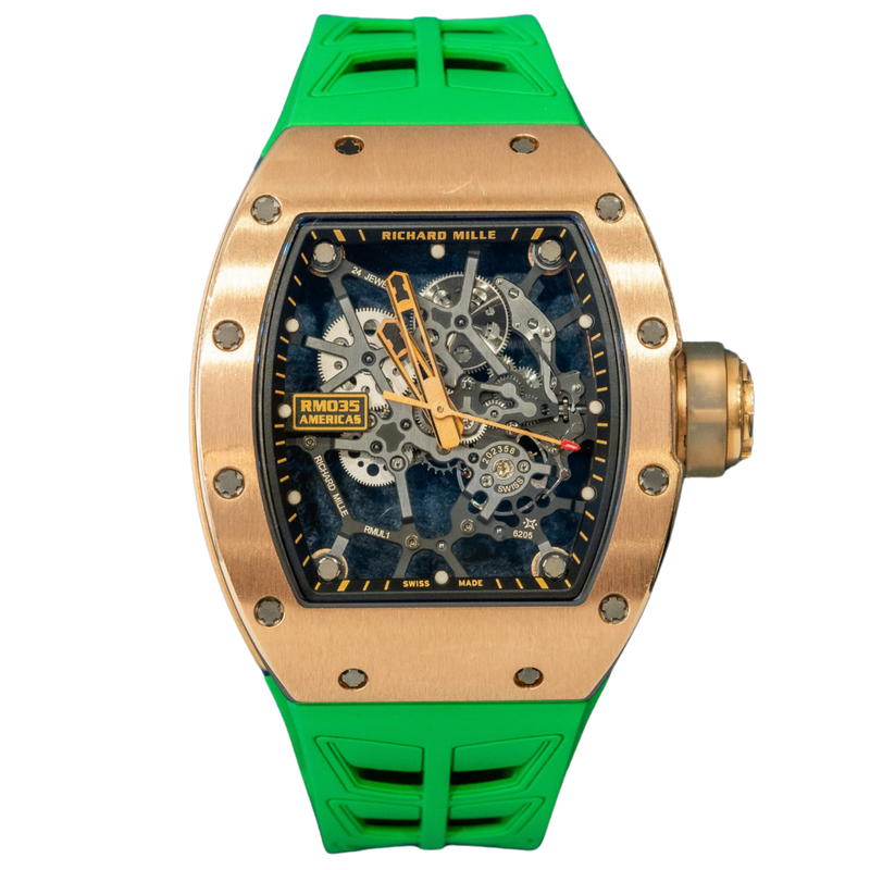 Richard Mille RM035 Rafael Nadal "Americas Edition" Rose Gold Skeleton (Gold Toro) (Limited 50 Pieces) - Richard Mille