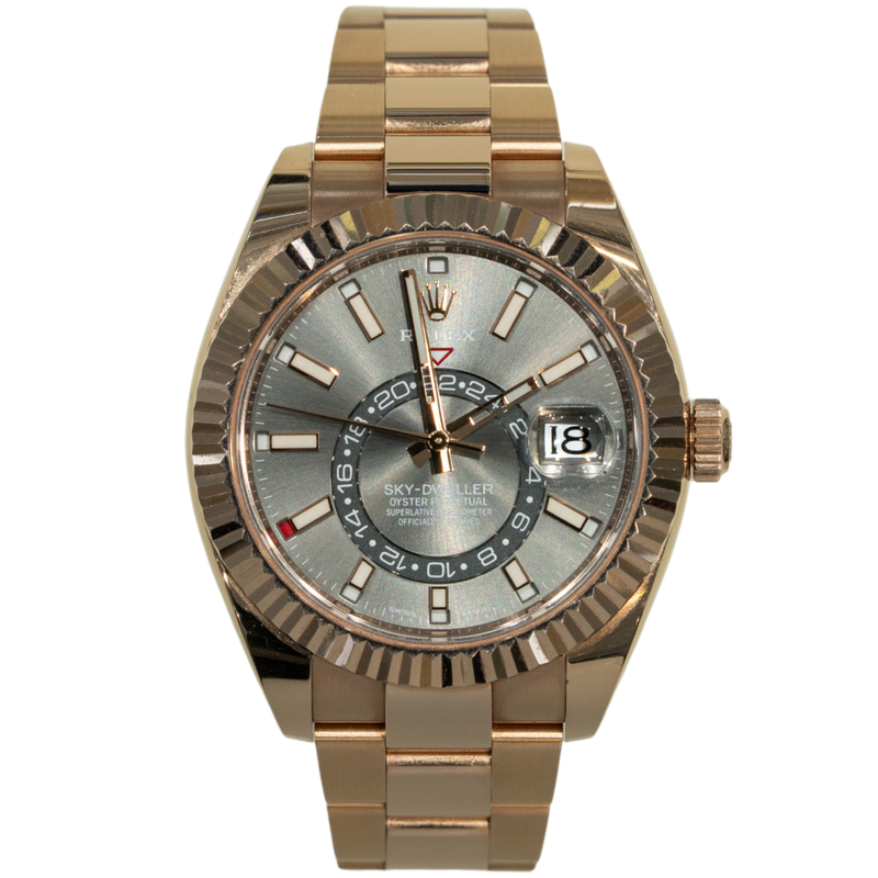 Rolex Skydweller Ref. 326935 42MM Rose Gold Rhodium Dial - Rolex