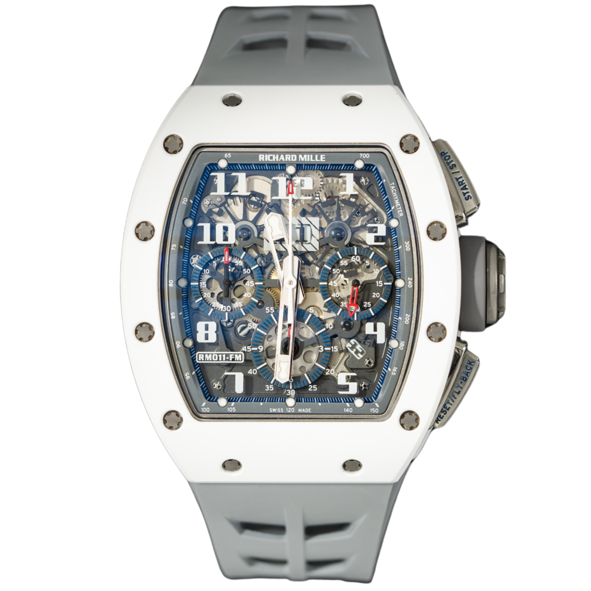 Richard Mille RM011 “St Tropez” White Ceramic NTPT Side Chronograph - Richard Mille