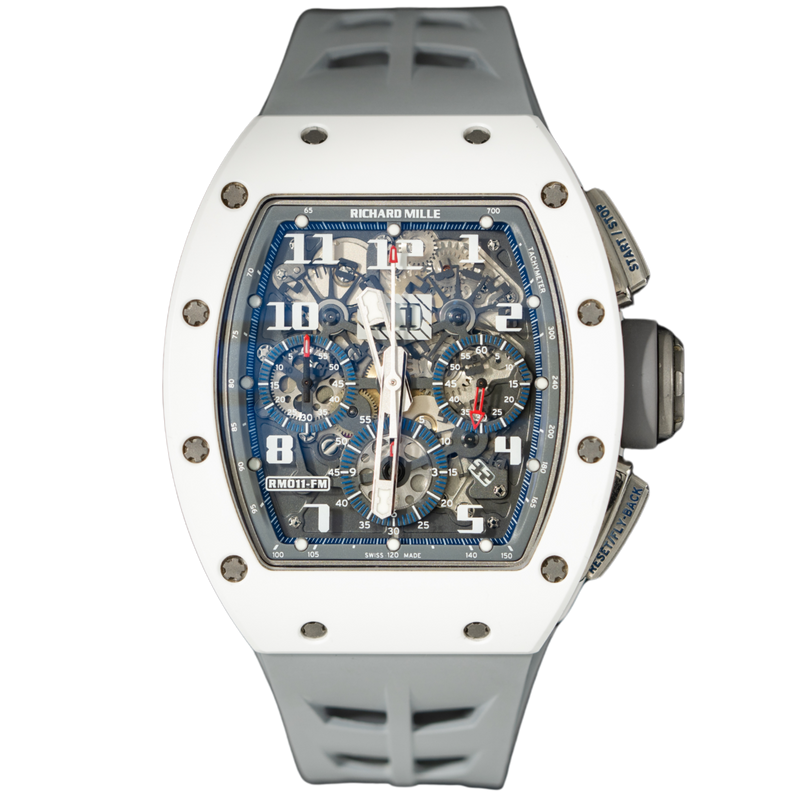 Richard Mille RM011 “St Tropez” White Ceramic NTPT Side Chronograph - Richard Mille