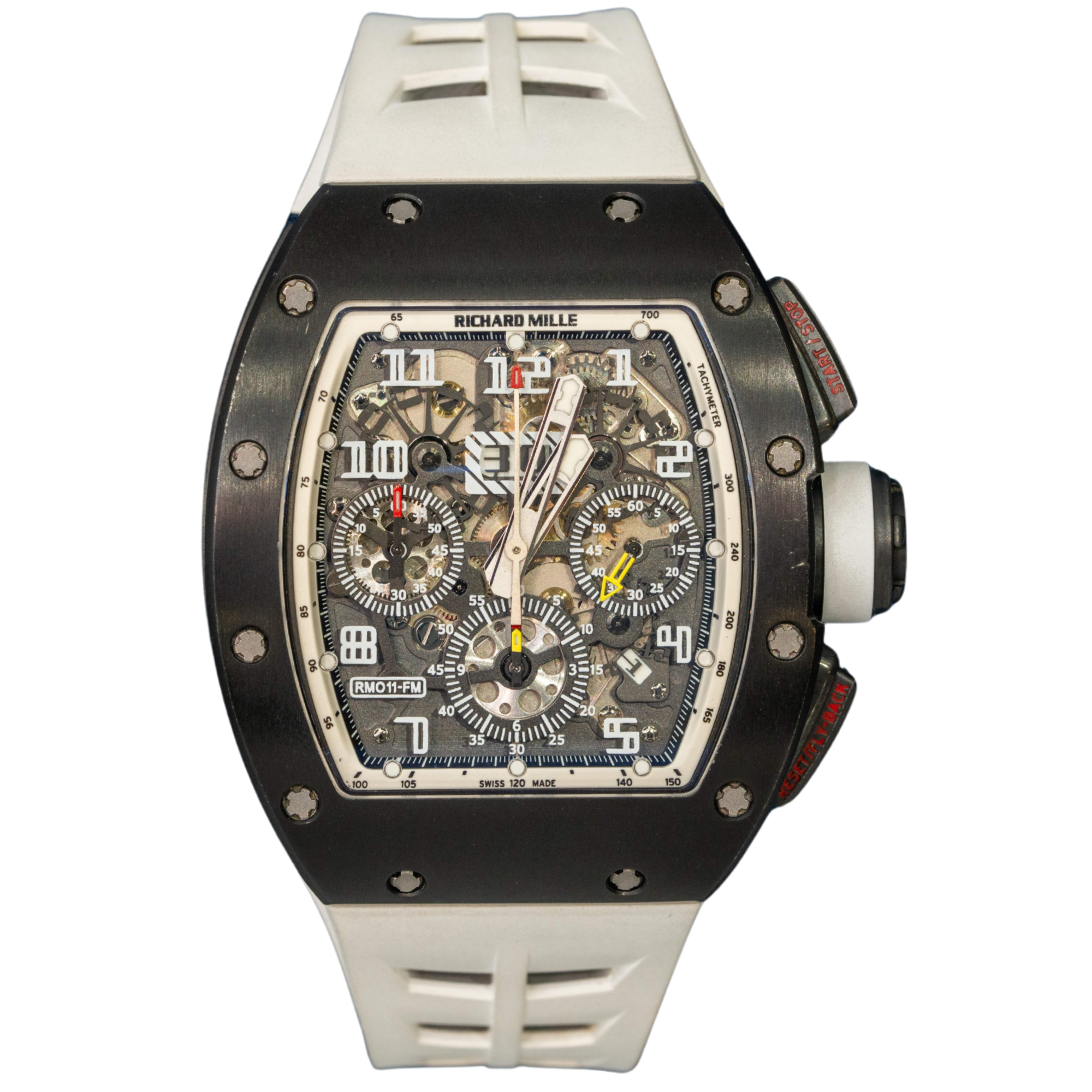 Richard Mille RM011 Black DLC White Rehaut (Limited 30 Pcs) - Richard Mille