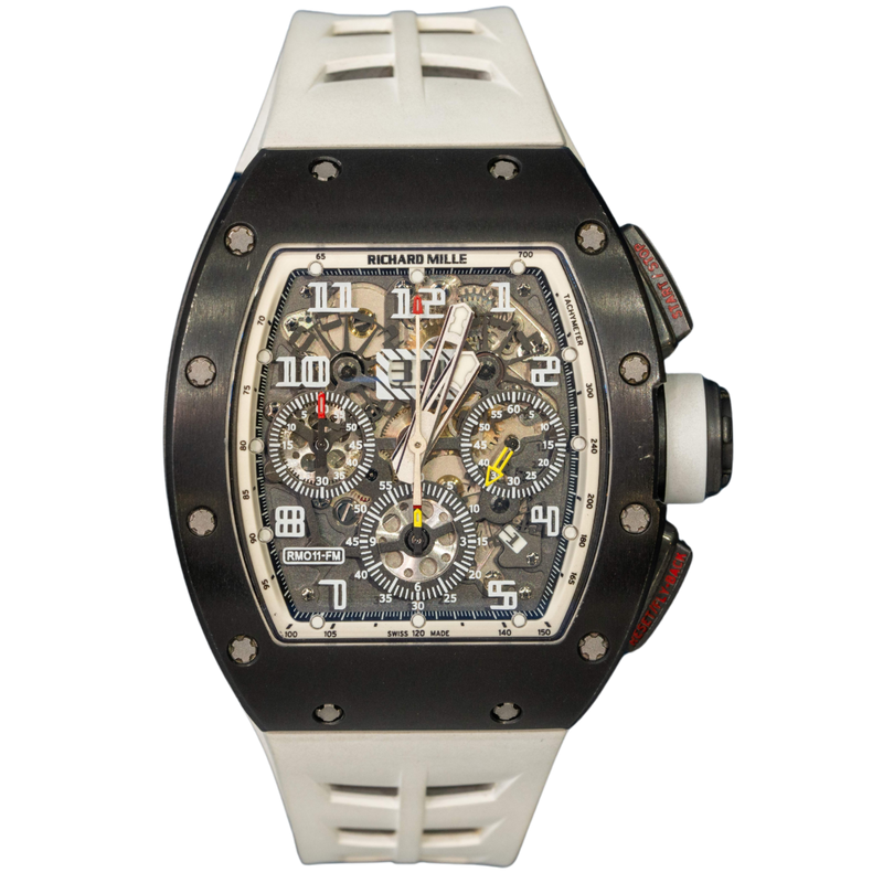 Richard Mille RM011 Black DLC White Rehaut (Limited 30 Pcs) - Richard Mille