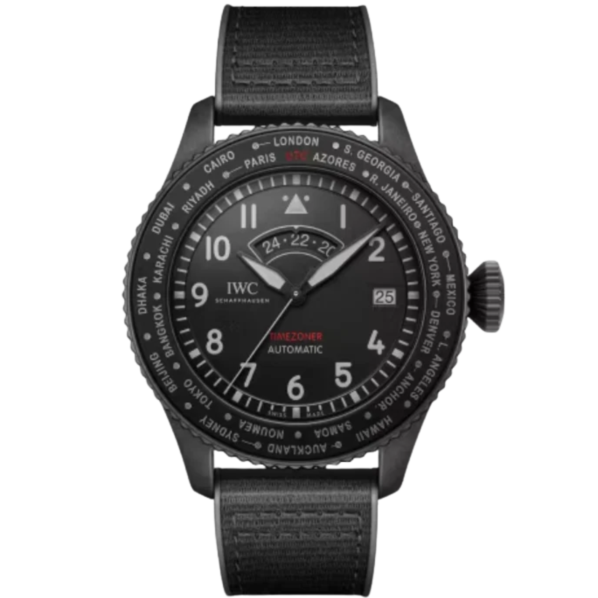 PILOT’S WATCH TIMEZONER TOP GUN 46 MM CERATANIUM® WITH BLACK DIAL - IWC