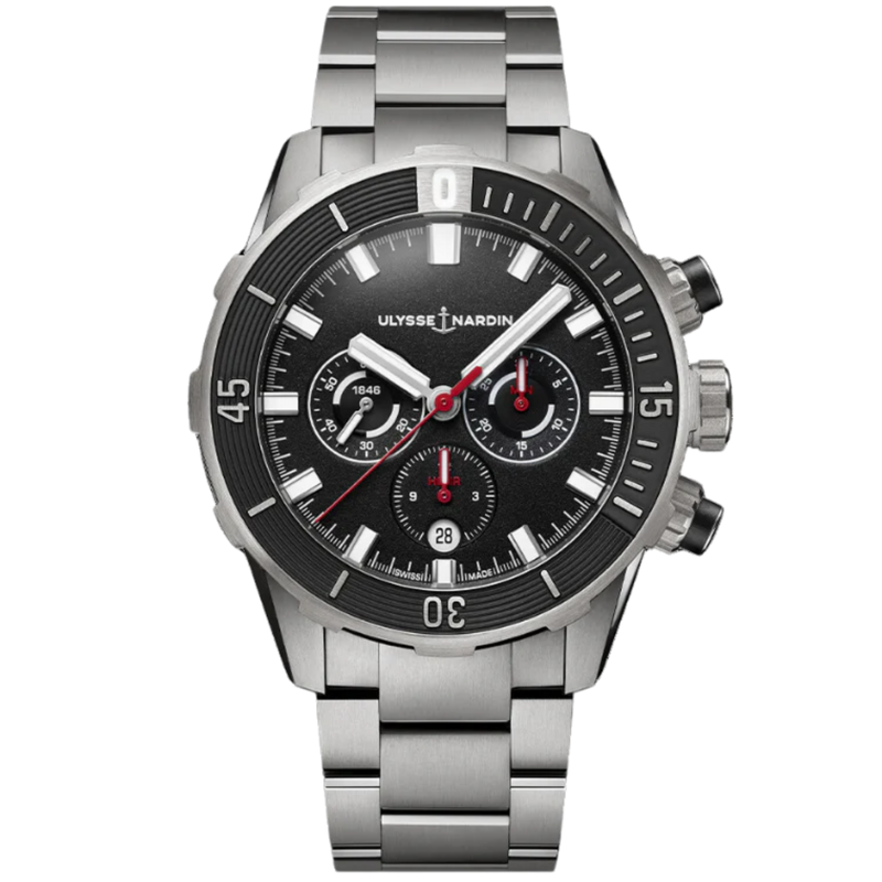 DIVER CHRONOGRAPH 44 MM TITANIUM WITH BLACK DIAL - Ulysse Nardin