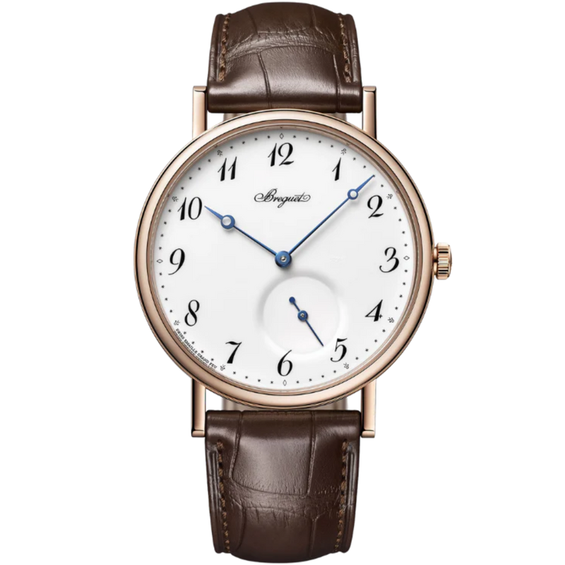 CLASSIQUE 7147 40 MM ROSE GOLD WITH WHITE "GRAND FEU" ENAMEL DIAL - Breguet