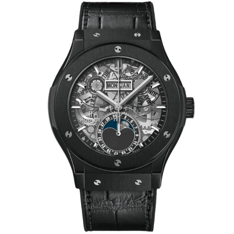 CLASSIC FUSION 42 MM AEROFUSION MOONPHASE BLACK MAGIC - Hublot
