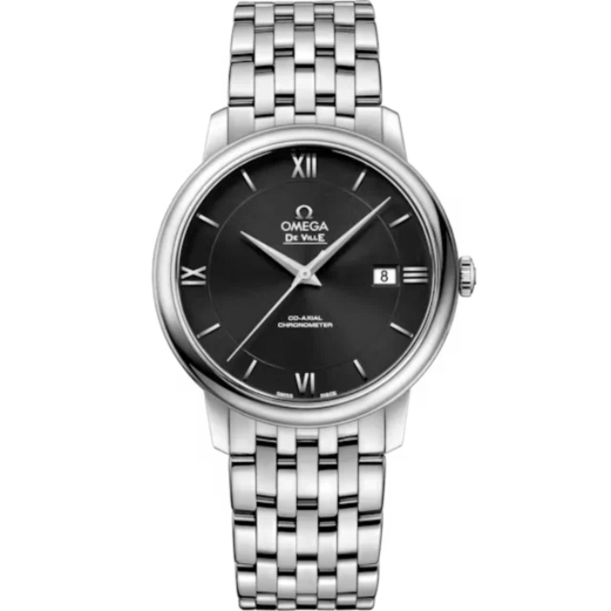 DE VILLE PRESTIGE 39 MM STAINLESS STEEL WITH BLACK DIAL - Omega
