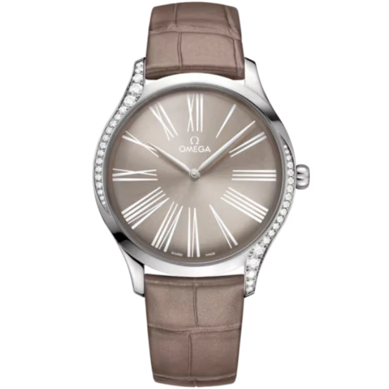 DE VILLE TRÉSOR 39 MM STAINLESS STEEL WITH GREY DIAL - Omega