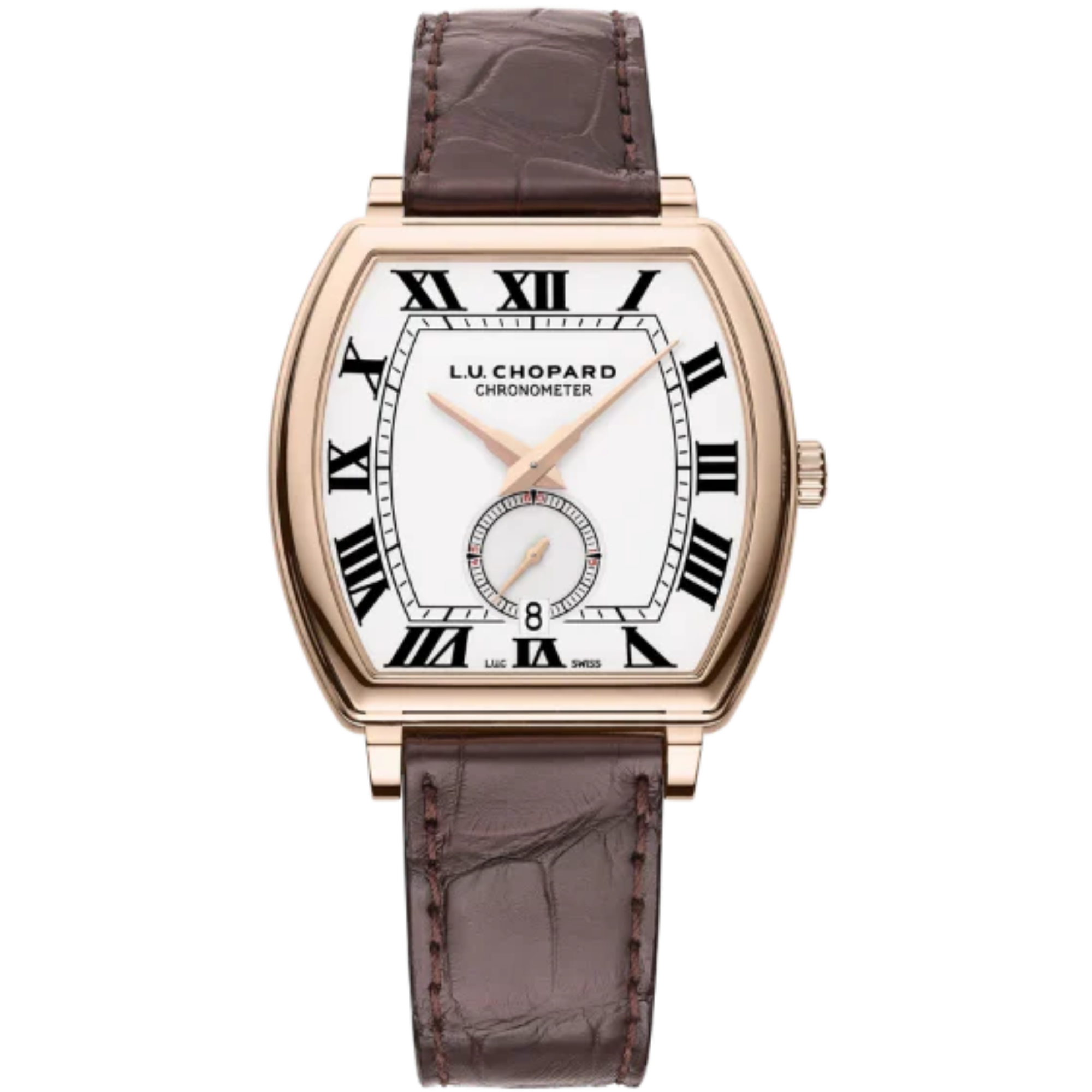 L.U.C HERITAGE GRAND CRU 39 MM ETHICAL ROSE GOLD WITH WHITE DIAL - Chopard