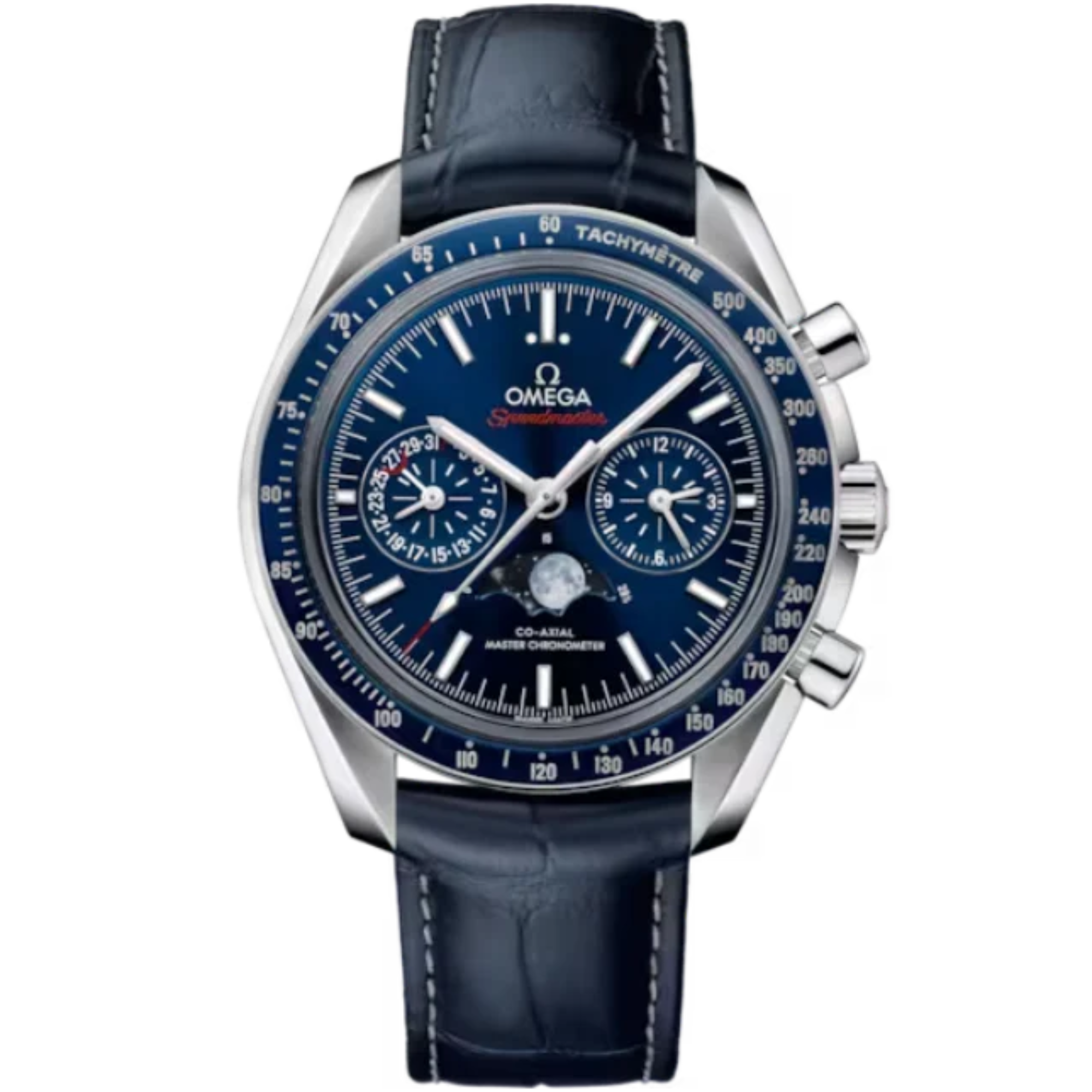 SPEEDMASTER MOONPHASE 44 MM STAINLESS STEEL WITH BLUE DIAL - Omega