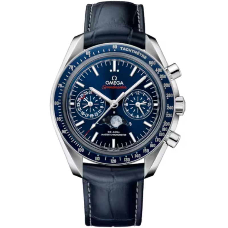 SPEEDMASTER MOONPHASE 44 MM STAINLESS STEEL WITH BLUE DIAL - Omega