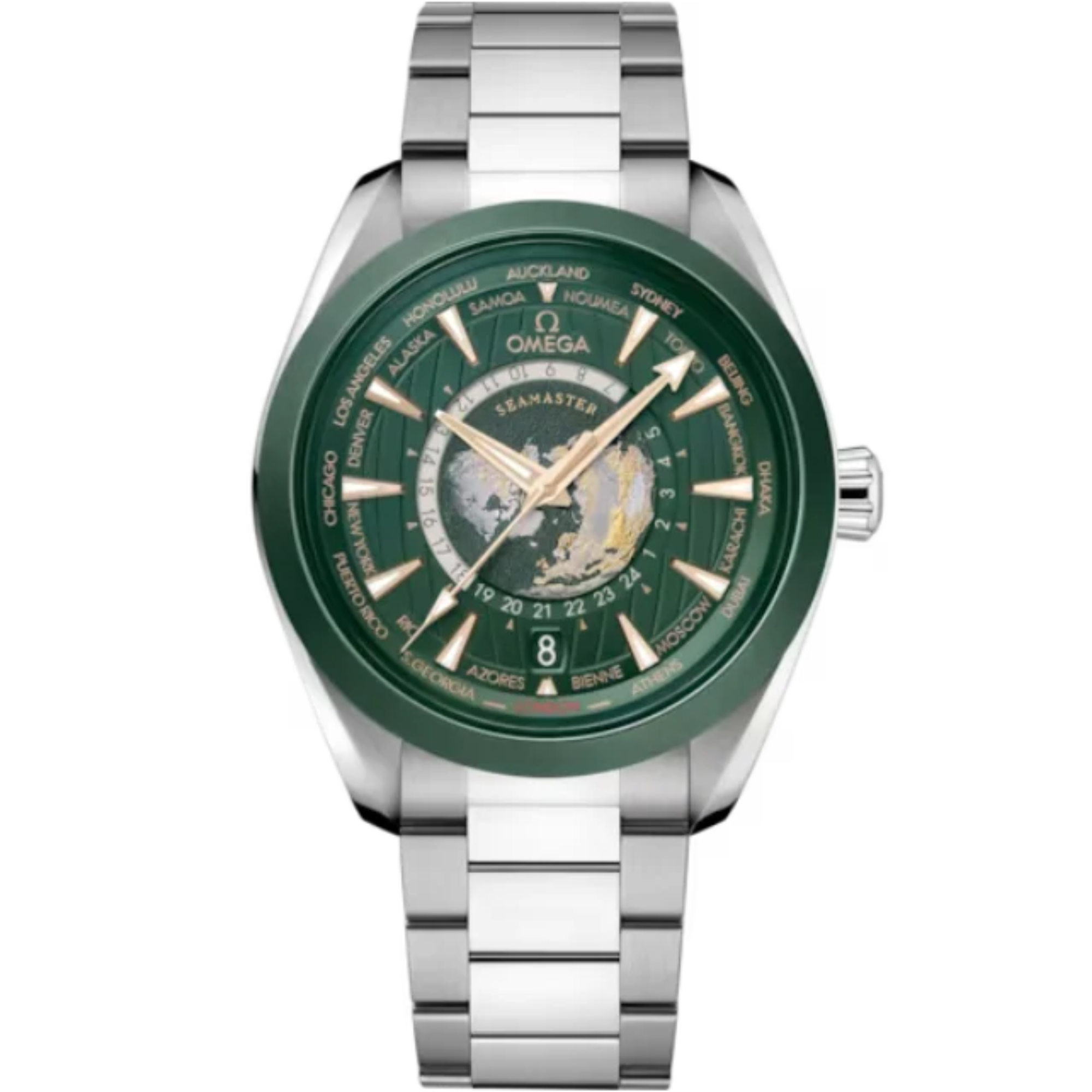 SEAMASTER AQUA TERRA 150M 43 MM STAINLESS STEEL WITH GREEN DIAL - Omega