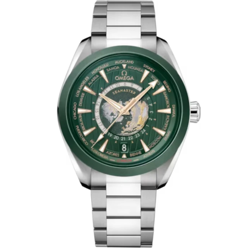 SEAMASTER AQUA TERRA 150M 43 MM STAINLESS STEEL WITH GREEN DIAL - Omega