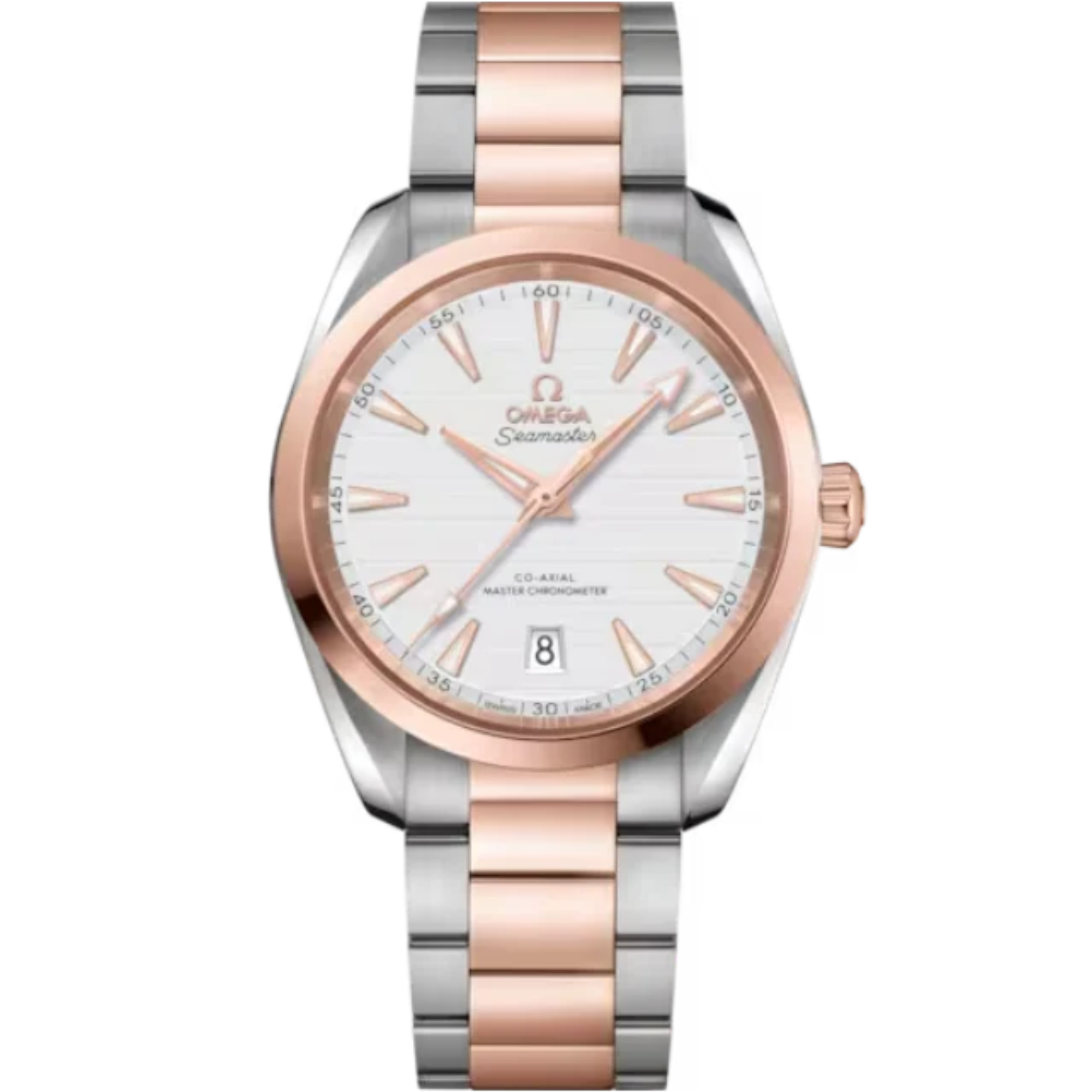 SEAMASTER AQUA TERRA 150M 38 MM STAINLESS STEEL - SEDNA™  GOLD WITH SILVER DIAL - Omega