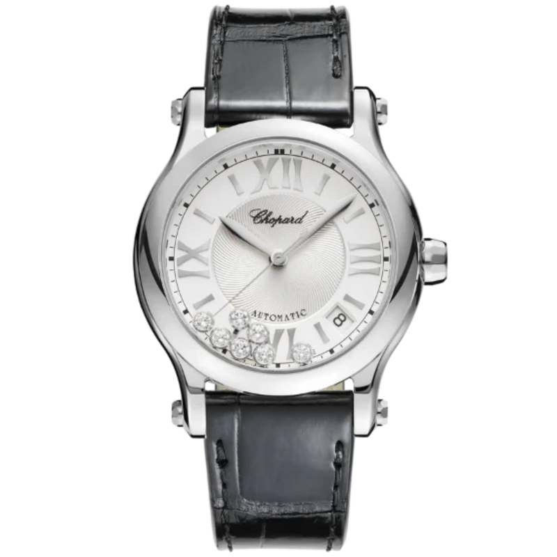 HAPPY SPORT 36 MM LUCENT STEEL™ WITH SILVER DIAL - Chopard