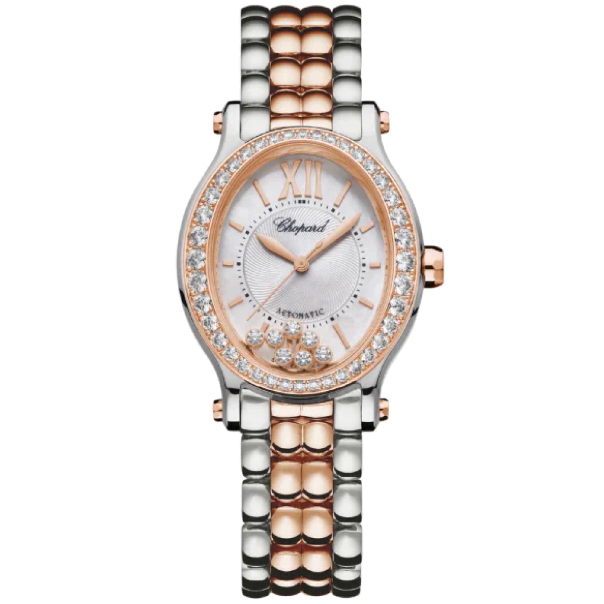 HAPPY SPORT 31 MM ETHICAL ROSE GOLD - LUCENT STEEL™ WITH SILVER DIAL - Chopard