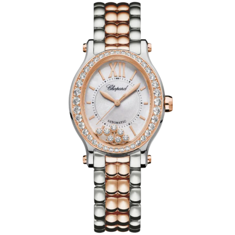 HAPPY SPORT 31 MM ETHICAL ROSE GOLD - LUCENT STEEL™ WITH SILVER DIAL - Chopard